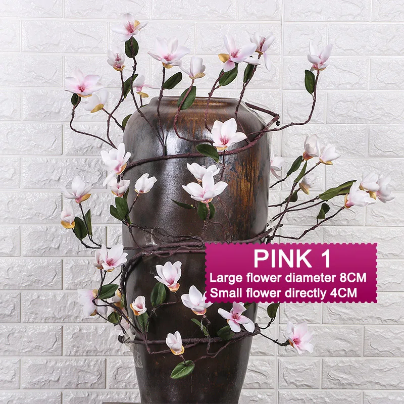 Искусственный цветок растение свадебная брошь магнолии лозы искусственный для