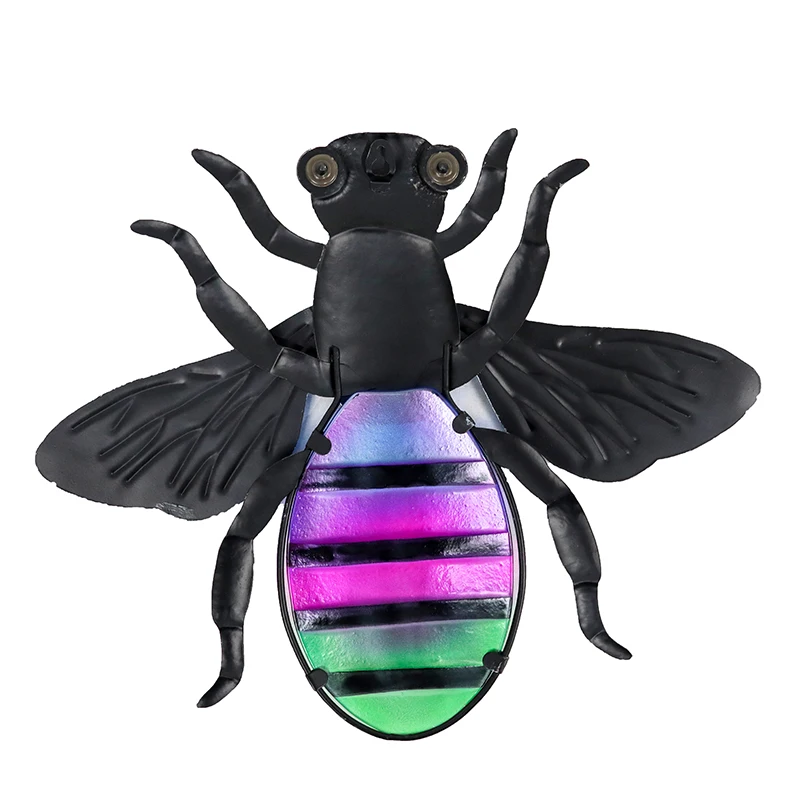 Металлические цветные украшения на стену для дома и сада миниатюрные животные уличные статуи скульптуры