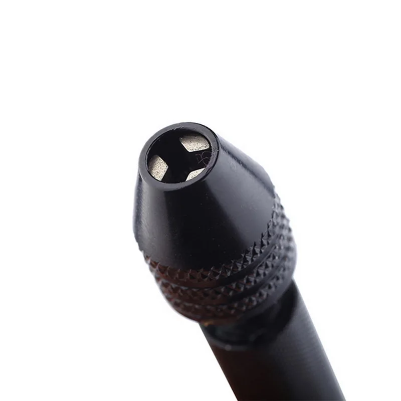 

0.2-2mm/0.3-3.4mm Aluminum Hand Drill With Keyless Chuck + 10pcs Twist Drill Bit Mini Jewelry Woodworking Drilling Rotary Tools