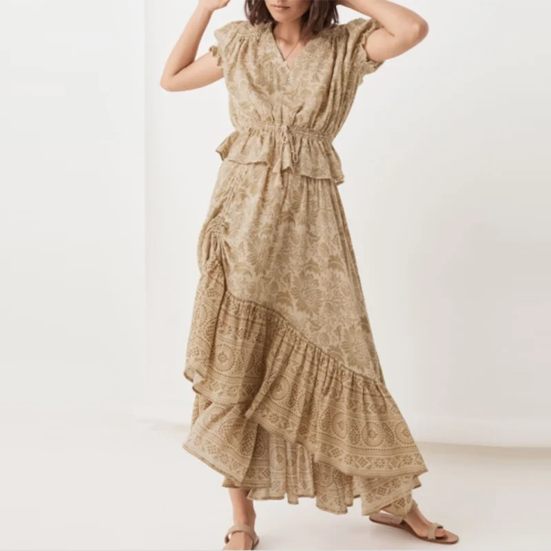 Женский костюм с цветочной вышивкой Heydress белый винтажный эластичный блузкой