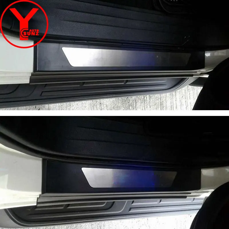YCSUNZ ABS светодиодные пороги накладка на автомобиля защитные детали для порога