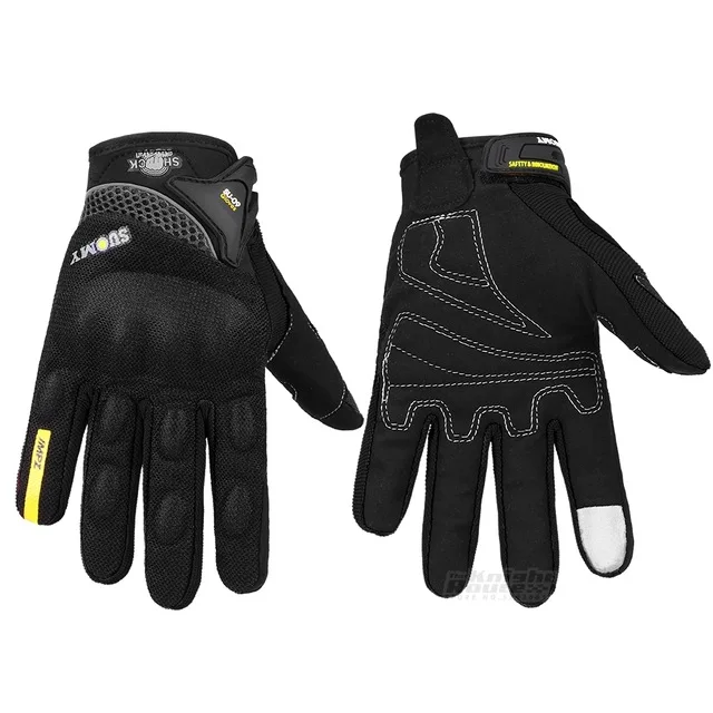 

Черные мотоциклетные перчатки, дышащие гоночные перчатки с закрытыми пальцами, защитное снаряжение для мотокросса, мужские мотоциклетные ...