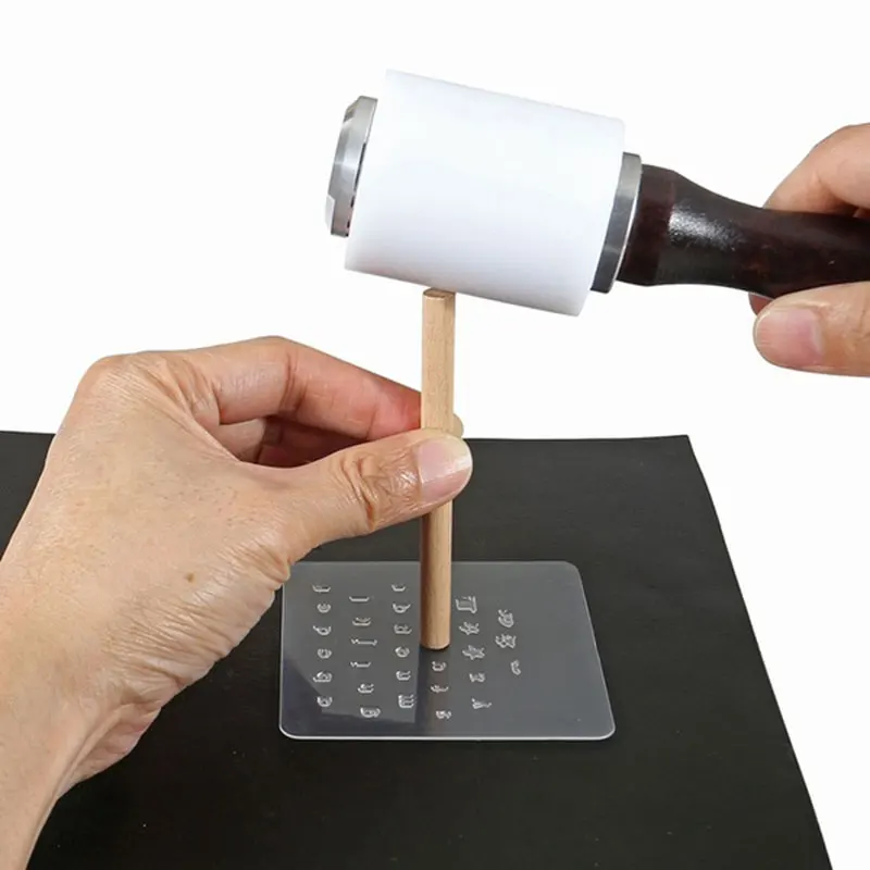 Штамп для кожи штамп штамповки DIY штампы в виде букв набор штампов пластиковый