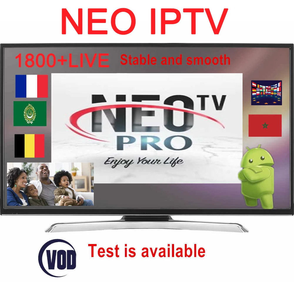 Бесплатный тест Neo tv pro IP tv французский бельгийский арабский голландский IP tv с Ugoos X2 Cube Android 9,0 4K медиаплеер Amlogic S905X2 tv BOX