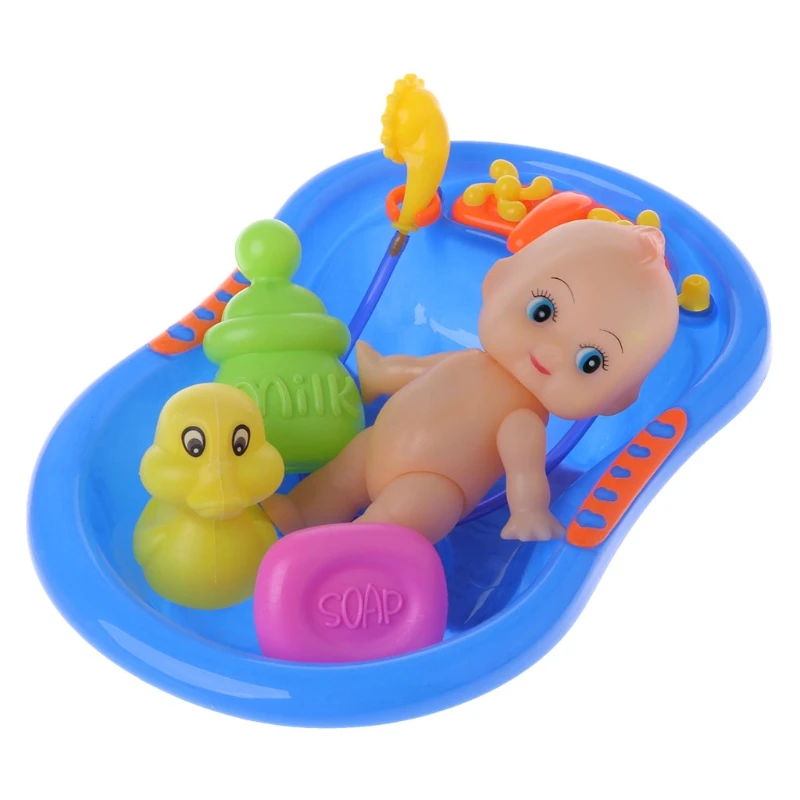 Bathtub With Baby Doll Bath Toy For Child Water Floating Early Educational