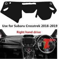 taijs factory simple good quality polyester fibre car dashboard cover for subaru crosstrek 2018 2019 right hand drive
