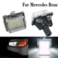 2 pcs canbus led license plate light car number lamp luces for mercedes benz cla class w204 w221 w212 w216 w166 w231 c117 r172