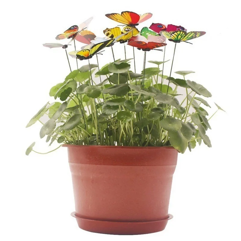

Bunch of Butterflies Garden Yard Planter Colorful Whimsical Butterfly Stakes Decoracion Outdoor Decor Flower Pots Decoration