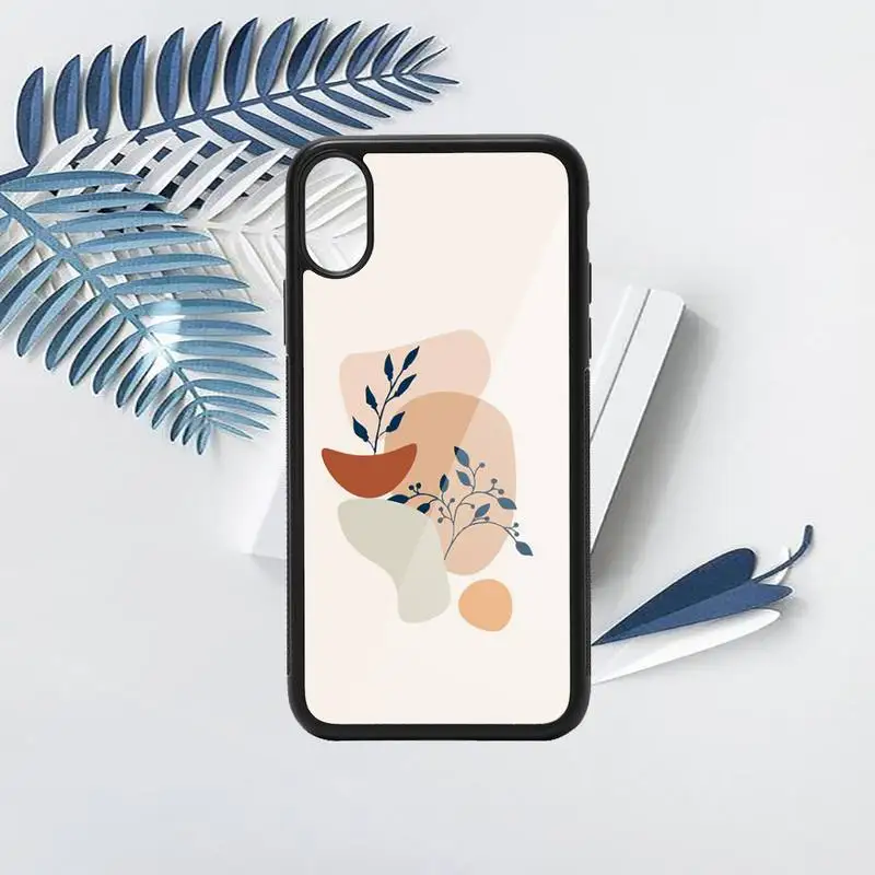 

Art plant leaf flower design Phone Case PC for iPhone 11 12 pro XS MAX 8 7 6 6S Plus X 5S SE 2020 XR