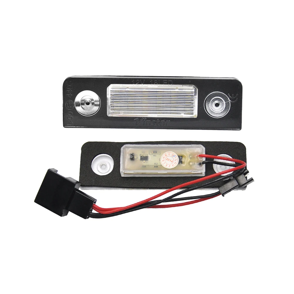 2 шт. Ошибок Белый светодиодный номерной знак светильник лампа для Skoda Octavia 2004 2013