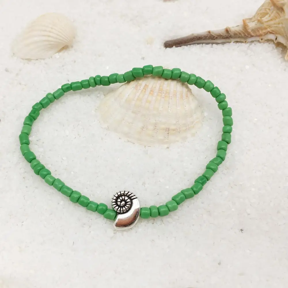 Женский браслет с бусинами OMY 2020 пляжный черепахой и сердечком из бисера