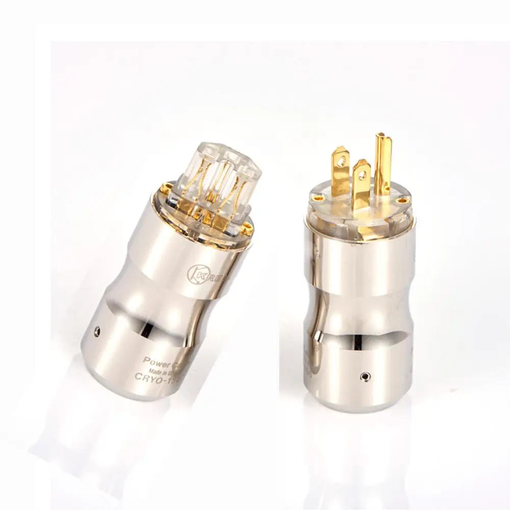 Hi End позолоченный krella US AC Вилка питания HIFI класса аудио медный вилка и IEC DIY