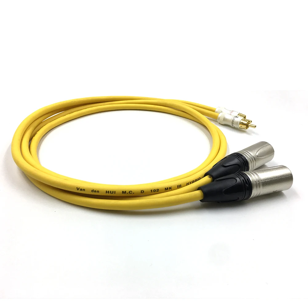 Hi-fi стерео аудио кабель двойной RCA папа на XLR 2 разъем для подключения микрофона