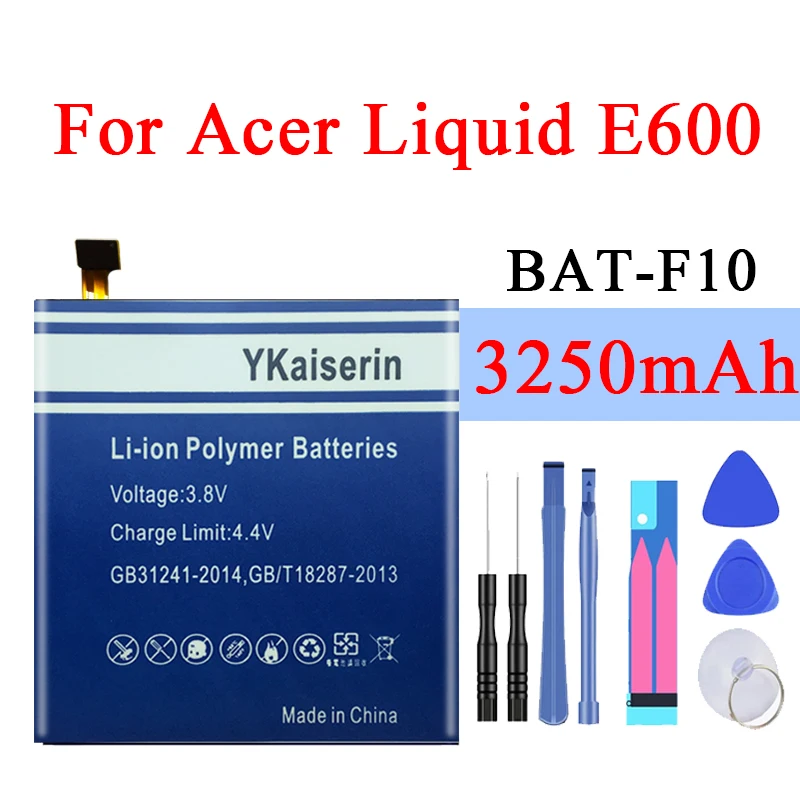 BAT-F10 для жидко кристаллического Acer E600 ICP445668L1 2500 мА/ч запасная батарея мобильного
