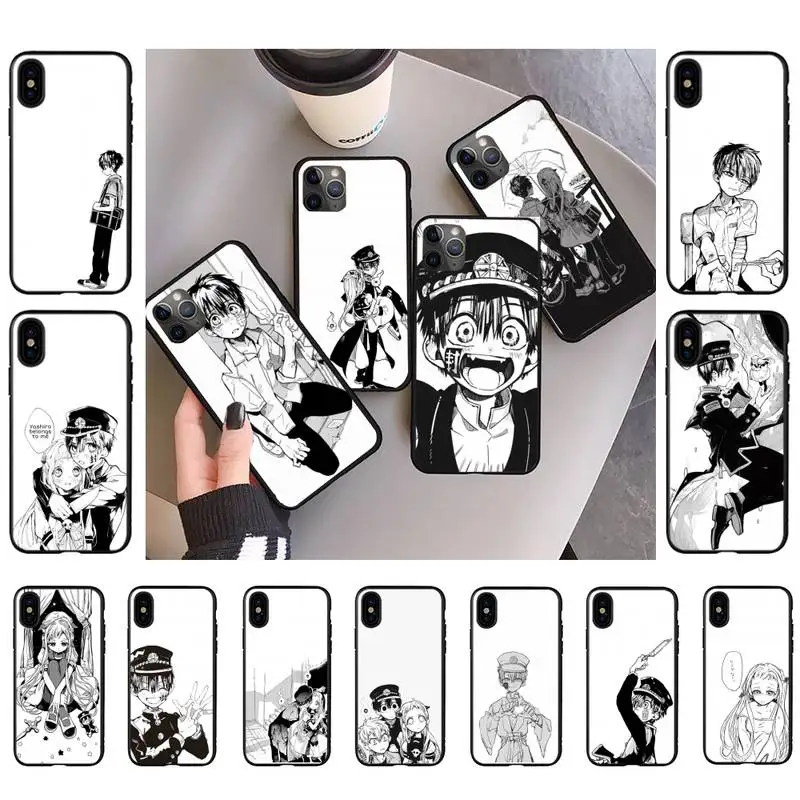 

YNDFCNB Jibaku Shounen Hanako Kun Toilet-bound Phone Case for iPhone 11 12 13 mini pro XS MAX 8 7 6 6S Plus X 5S SE 2020 XR