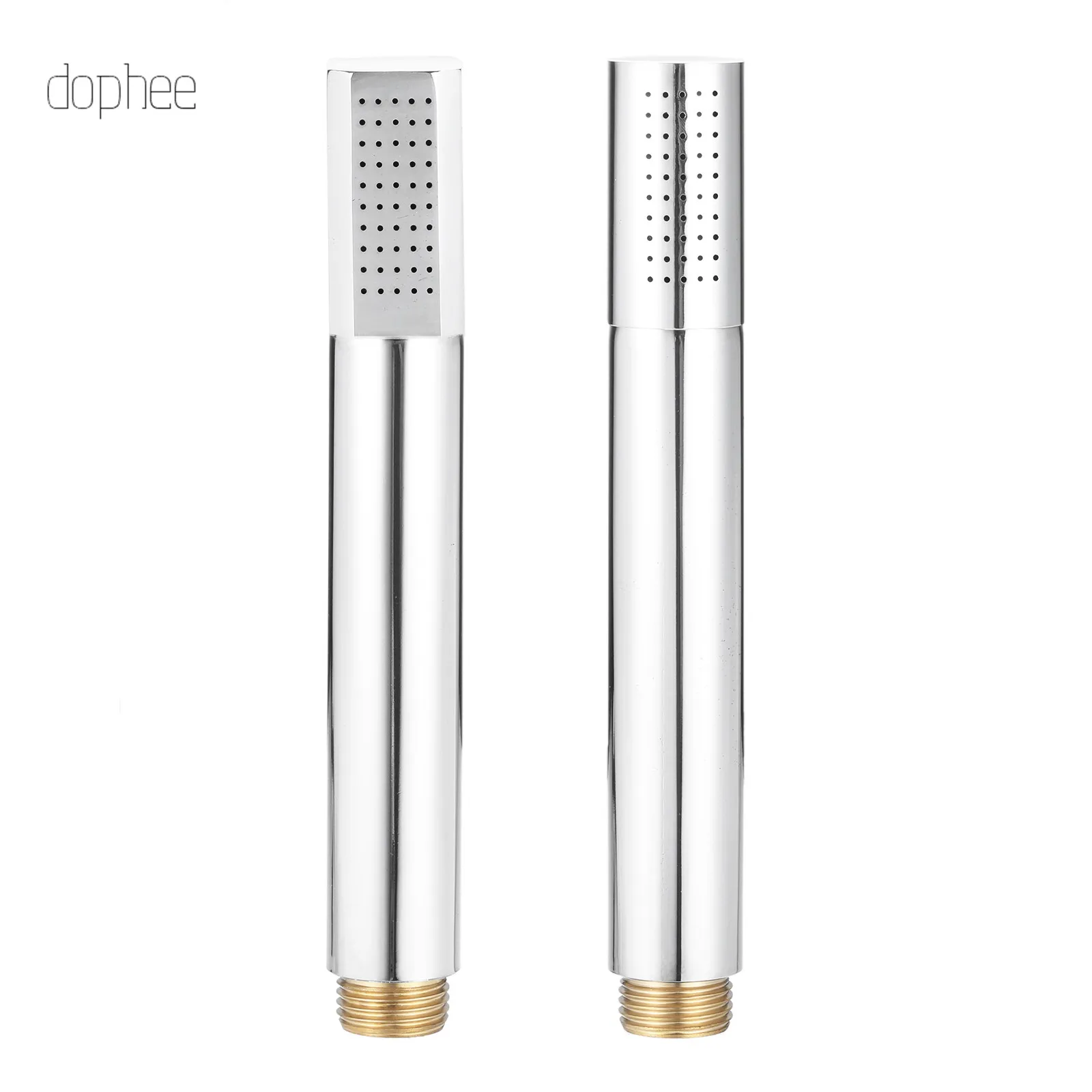 

dophee 1pc Solid Handheld Shower Head Chrome Finished Water Saving Hand Shower Sprayer,Stainless Steel