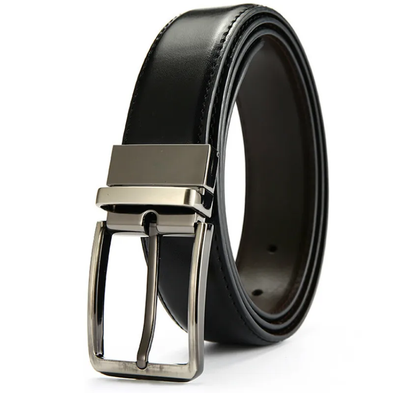 Peikong New Fashion Men's Genuine Leather Belts Designer Belt For Man Pin Buckle With Strap Business Dress Male | Аксессуары для