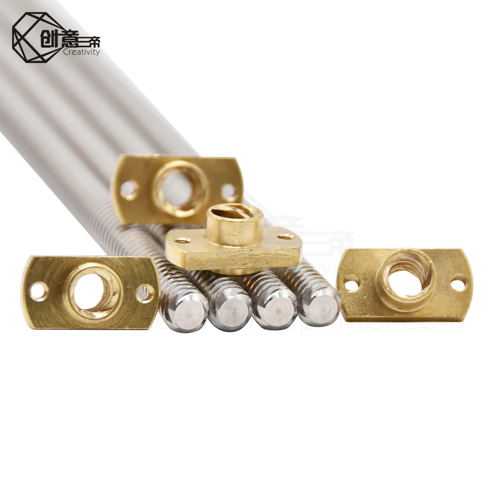 1PC Lead 8MM 365/400/515MM Ender-3 V2 Z axis Rod Screw+brass nuts for Ender6 CR-10S CR-10 CREALITY 3D Printer Parts | Компьютеры и