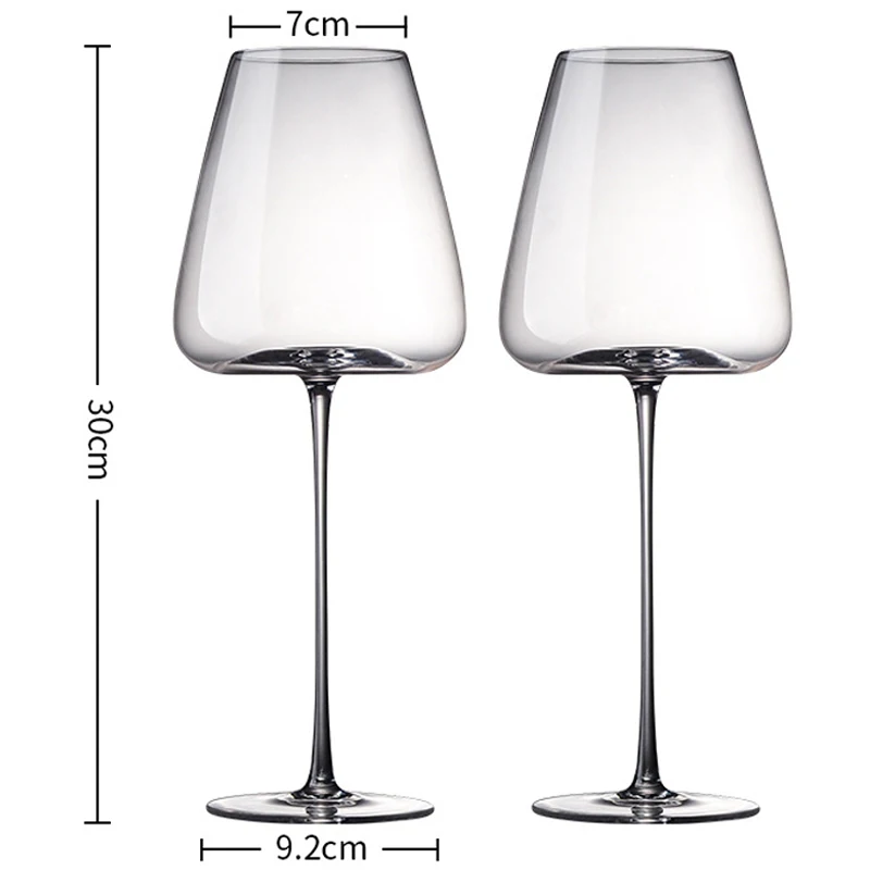 Стеклянный бокал для красного вина шампанского Бордо бордового цвета 2 шт. 700 мл/900