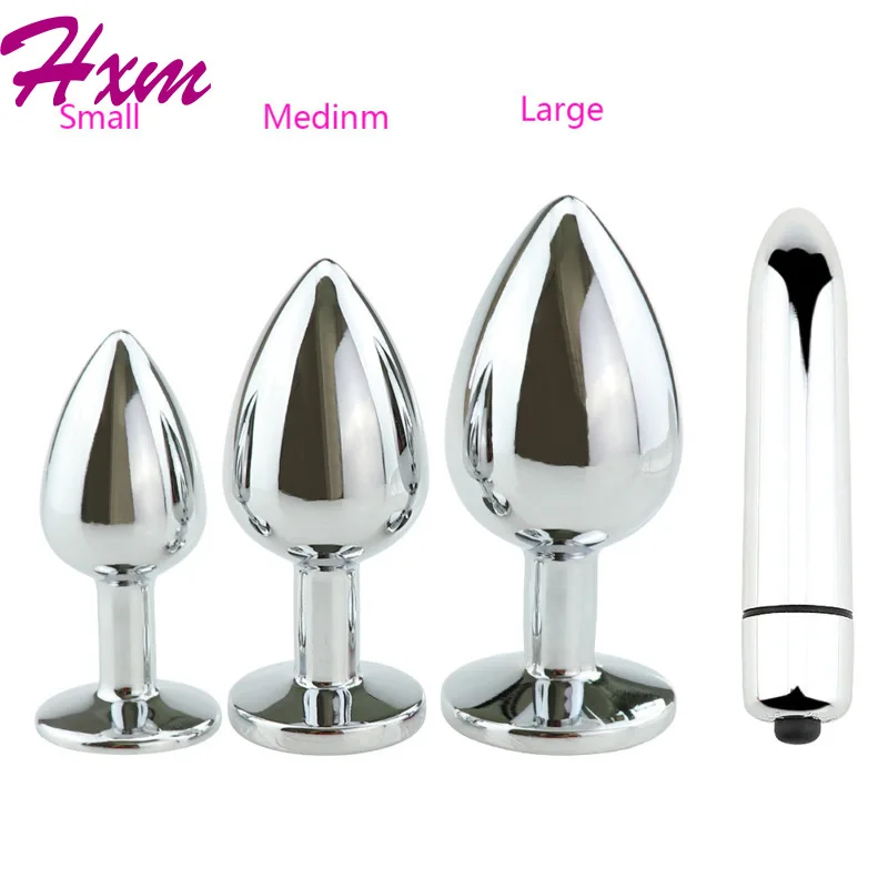 4pcs/set Stainless Steel Anal Plug Crystal Jewelry Round Butt Stimulator Sex Toys Dildo for Adult Game Bdsm Slave | Красота и