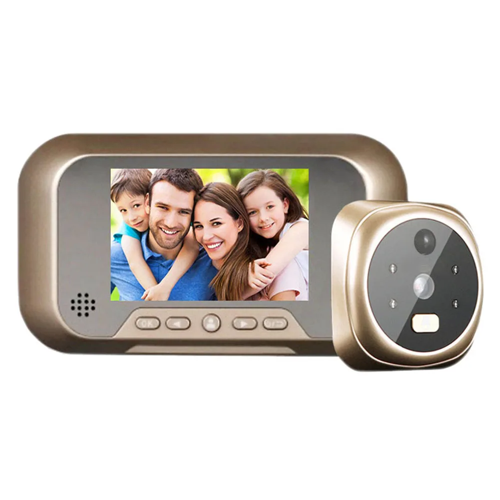 

LCD Digital Eye Doorbell Electronic Peephole Home Visible Doorbell Video Security Camera Night Vision Wide