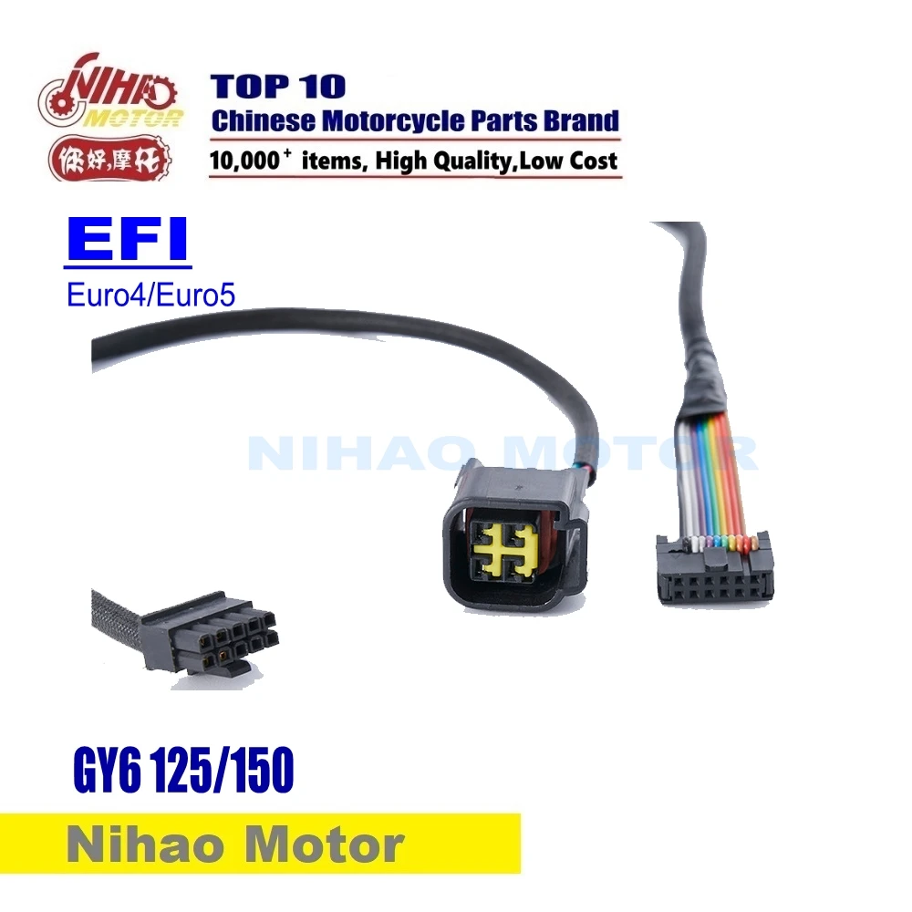 

EF02 Scooter EFI kits Engine Parts Bluetooth OBD GY6 50 60 80 125 150 EEC EURO4 Chinese Motorcycle Nihao Motor