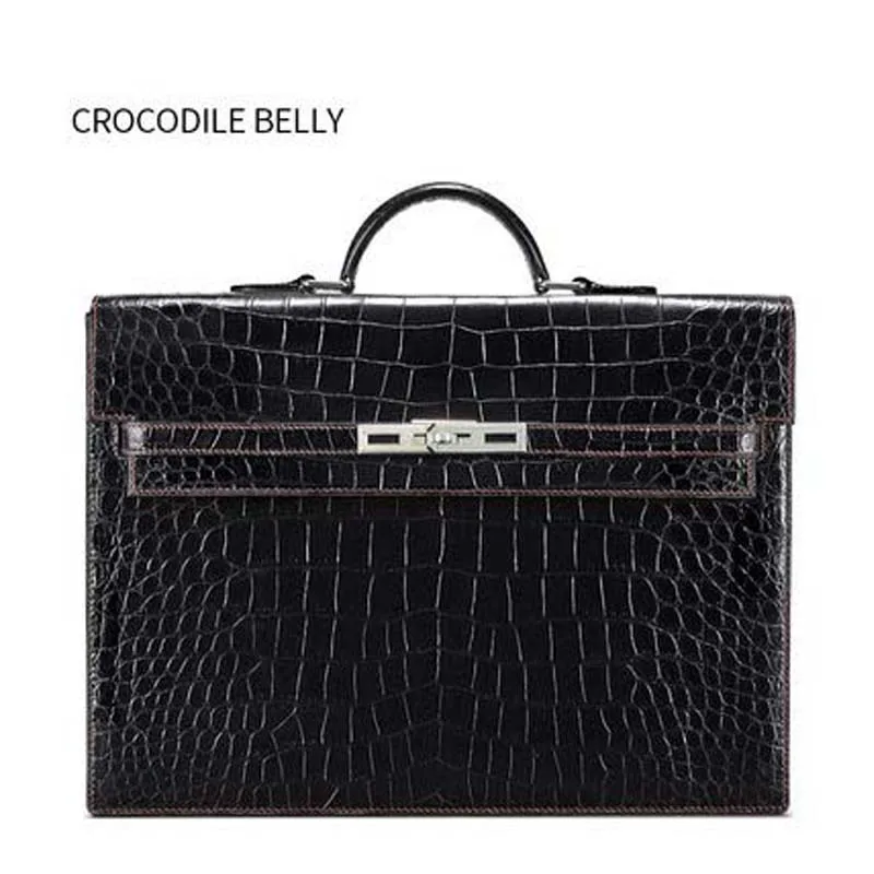 Новая стильная сумка gete из крокодиловой кожи мужская ручной работы деловой