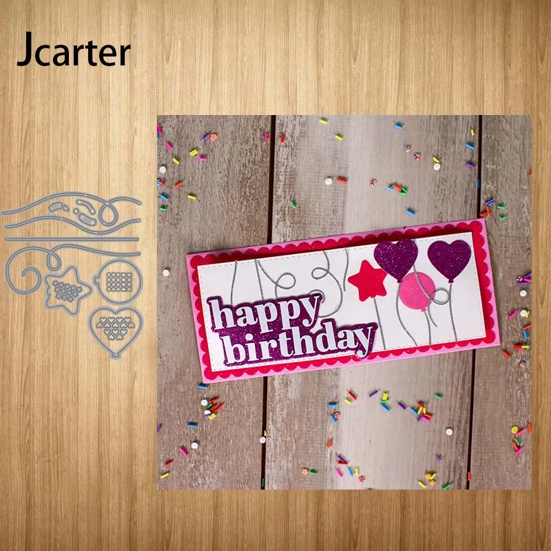 

2021 Ribbon Heart Star Circle Metal Cutting Dies Craft Cut Die Stencil Scrapbooking Handmade Paper Make Album Model Punch Blade