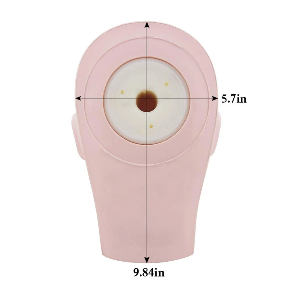 Силиконовая тренировочная головка для наращивания ресниц модель обучения