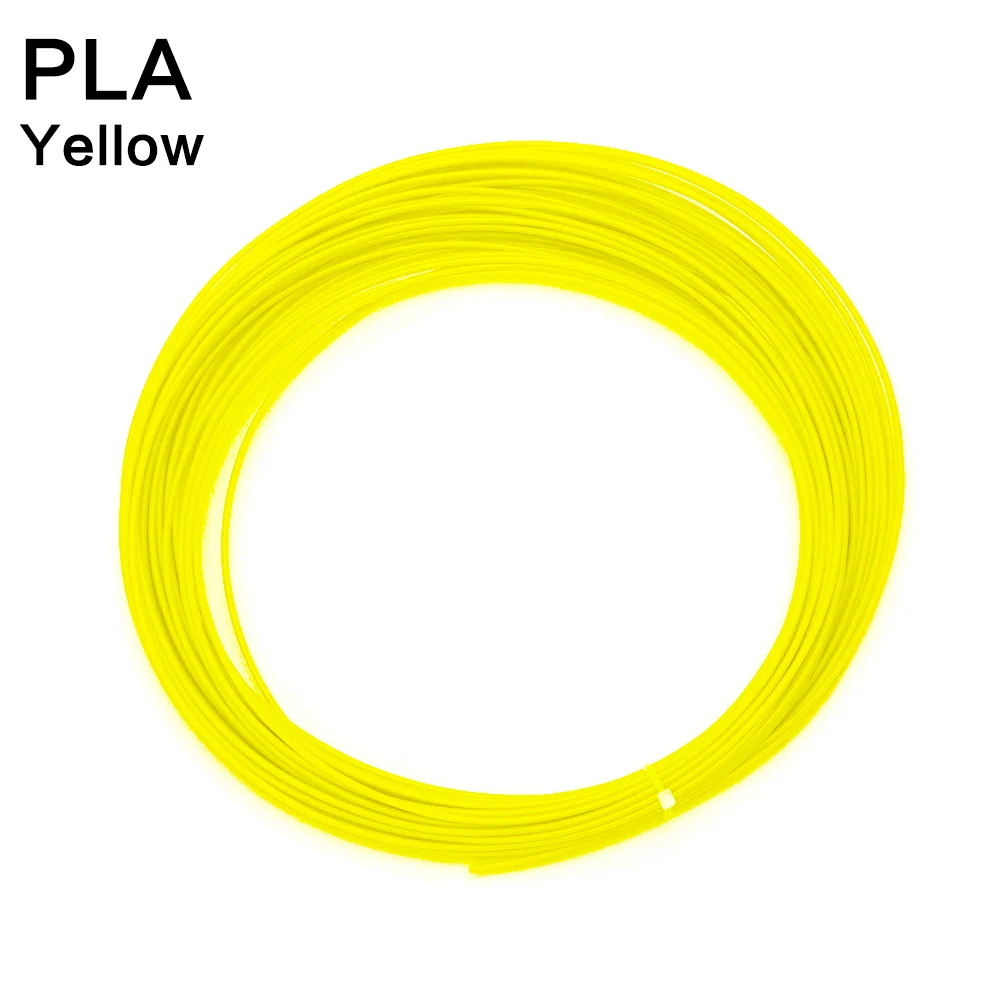 PLA-Yellow Noulei 3d Ручка 10 метров блестящая PLA 1,75 мм 3d принтер нить шелковая текстура на ощупь материалы для печати 3 ручки нити - Цвет: PLA-Yellow