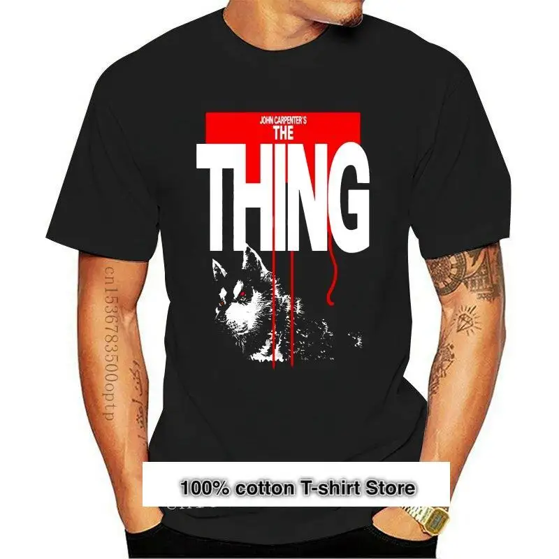 

Camiseta negra de película The Thing V12, todas las tallas S, 5Xl, nueva