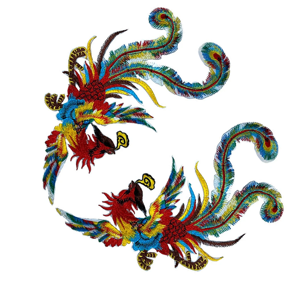 Lychee Life сделай сам патчи с вышивкой Феникс для пришивания утюгом одежды сумки