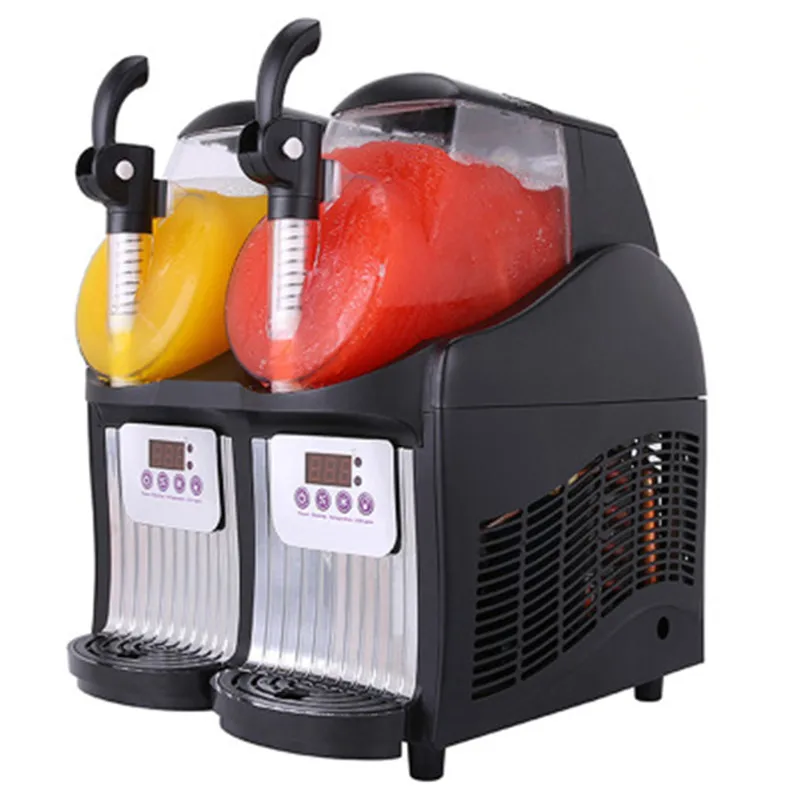 

Double tank Slush machine 2.5L Ice cream maker 300W Snow melting machine Commercial Smoothies granita machine Ice Slusher