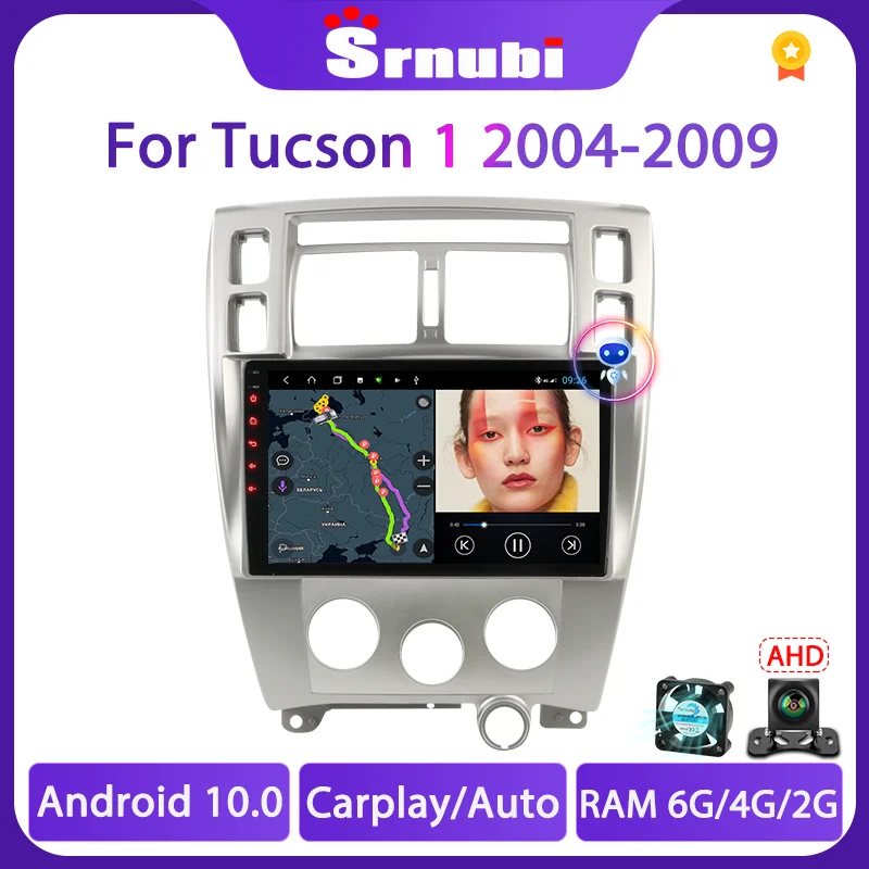 

Автомагнитола Srnubi 2 Din Android 10 для Hyundai Tucson 2006 - 2013 2008 Carplay Автомобильная 4G Мультимедиа GPS 2din Автомагнитола Стерео DVD