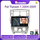 Автомагнитола Srnubi 2 Din Android 10 для Hyundai Tucson 2006 - 2013 2008 Carplay Автомобильная 4G Мультимедиа GPS 2din Автомагнитола Стерео DVD