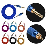7 colors 1 8m rca interface cable clip tattoo cord switch hook line for conversion kit power supply cable for tattoos machines