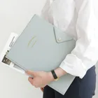 1 шт. кавайная корейская мода деловая папка для документов A4 бумажная сумка многофункциональный настольный органайзер чехол для хранения канцелярские принадлежности новинка