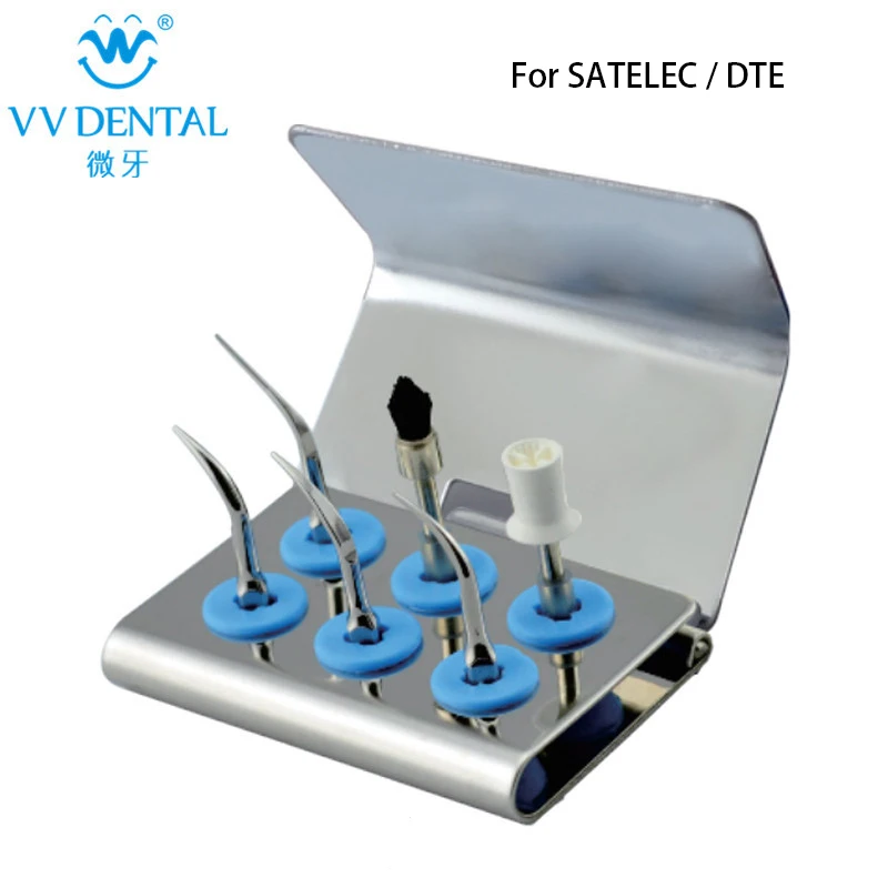 

VV DENTAL Outlet Ultrasonic Scaler Tips SCALING AND POLISHING KIT SILVER Compatible With SATELEC / DTE G P E Wholesale