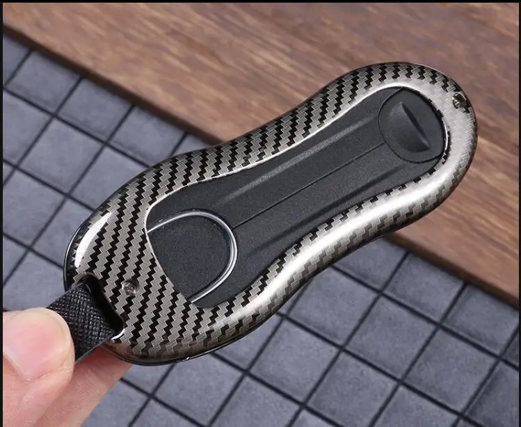 Чехол для автомобильного ключа из углеродного волокна защитный чехол аксессуары