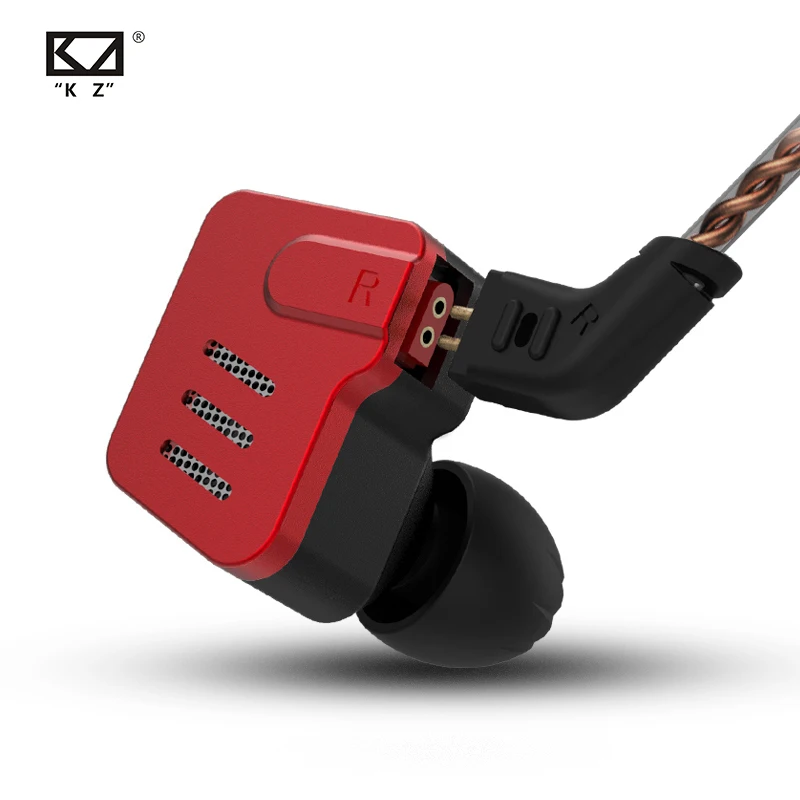 Наушники KZ BA10 сбалансированные арматурные наушники вкладыши 5BA HIFI спортивные