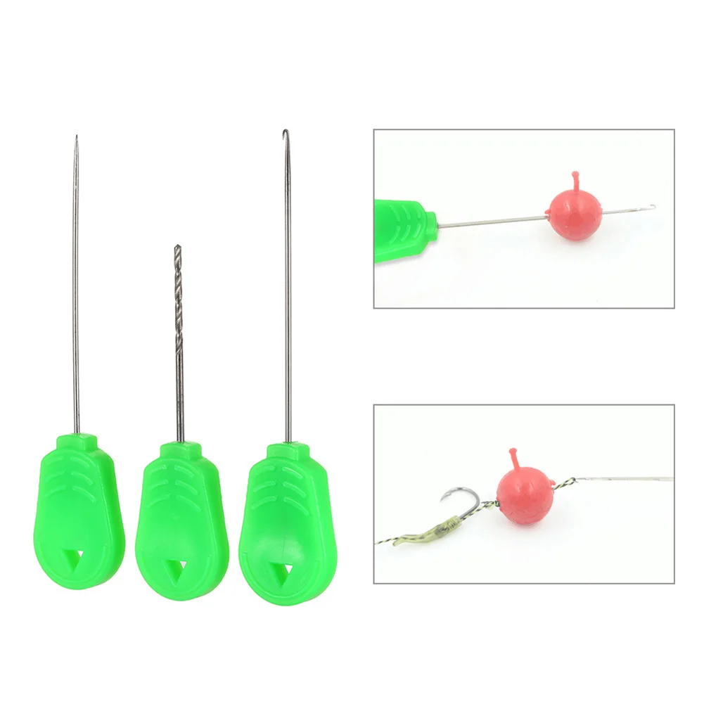 

1 Set Baiting Needle Set Hook Drill Boilie Bait Carp Finshing Tool Portable Fishing Lure Baits Terminal Tackle Equipment 9/7cm