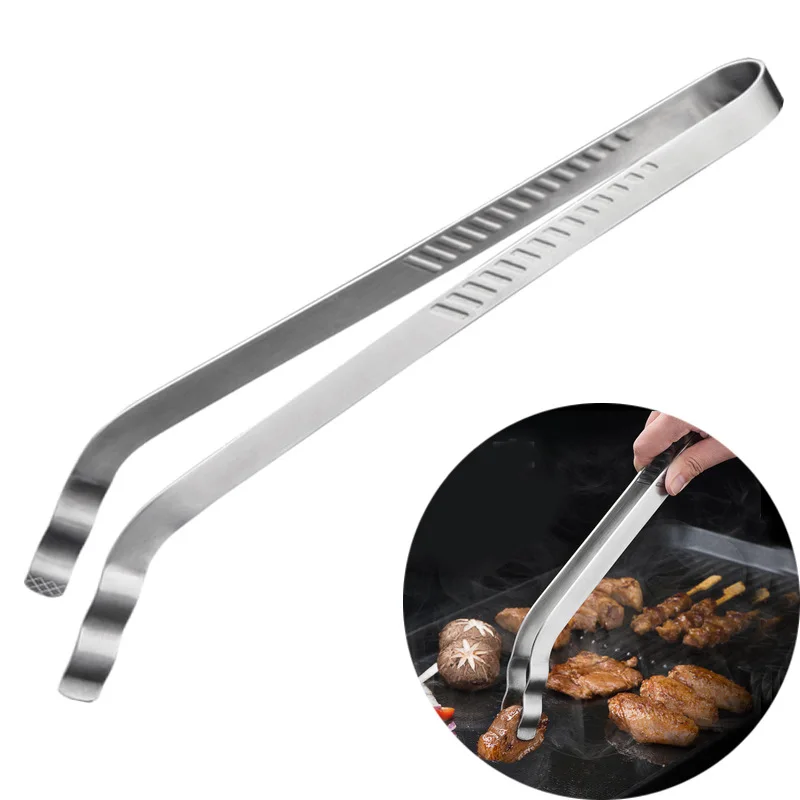 

304 Stainless Steel Barbecue Clip Bbq Tool Lengthen Bread Clip Spaghetti Food Clip Steak Clip
