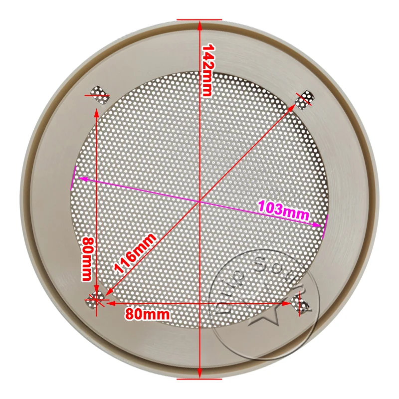 Для 4-дюймового динамика крышка гриля аудио громкоговоритель декоративная