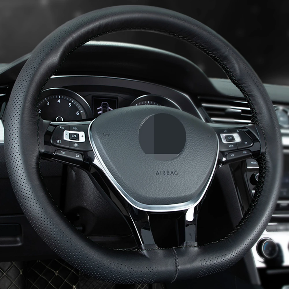 Оплетка на руль искусственная кожа 38 см|Чехлы руль| |