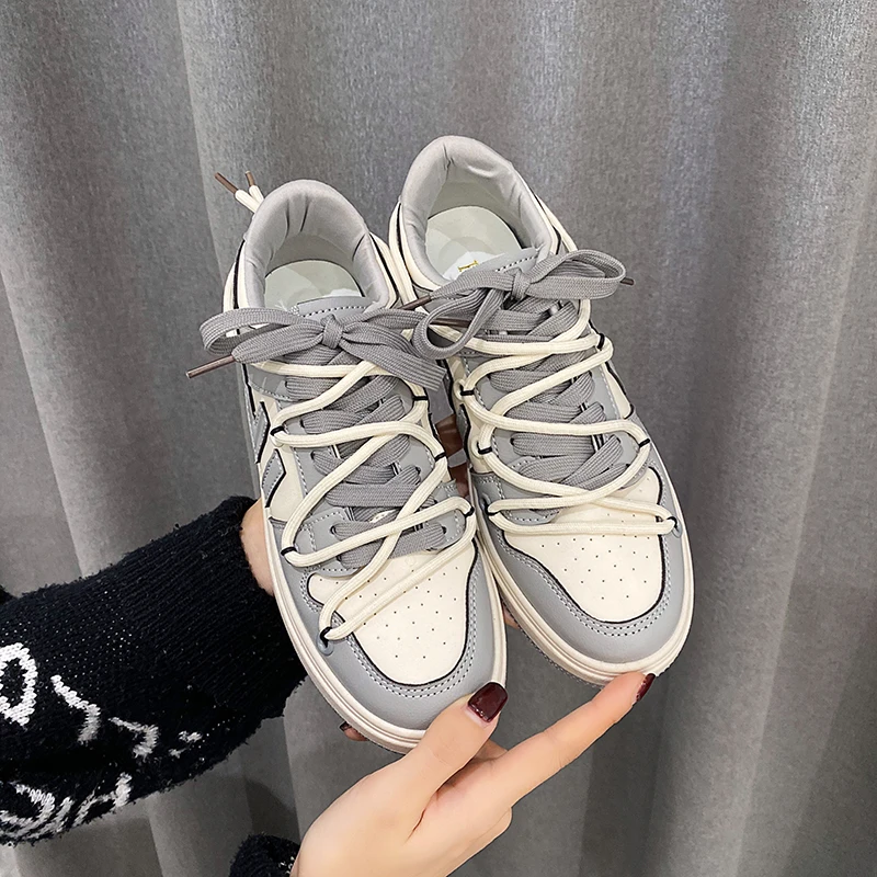 

Women Walking Shoes 2021 New Spring Autumn Women's Sports Shoes Casual Platform Vulcanize Shoes Thick Sole Running Casual Shoes