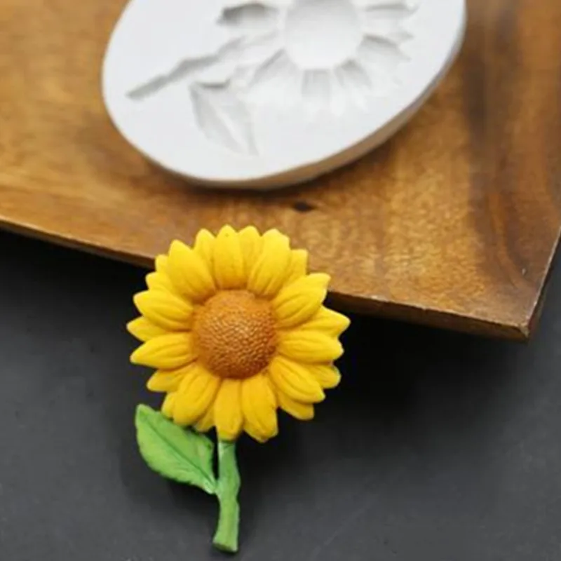 Силиконовая форма в виде подсолнуха эпоксидная смола Цветочная лепестковая