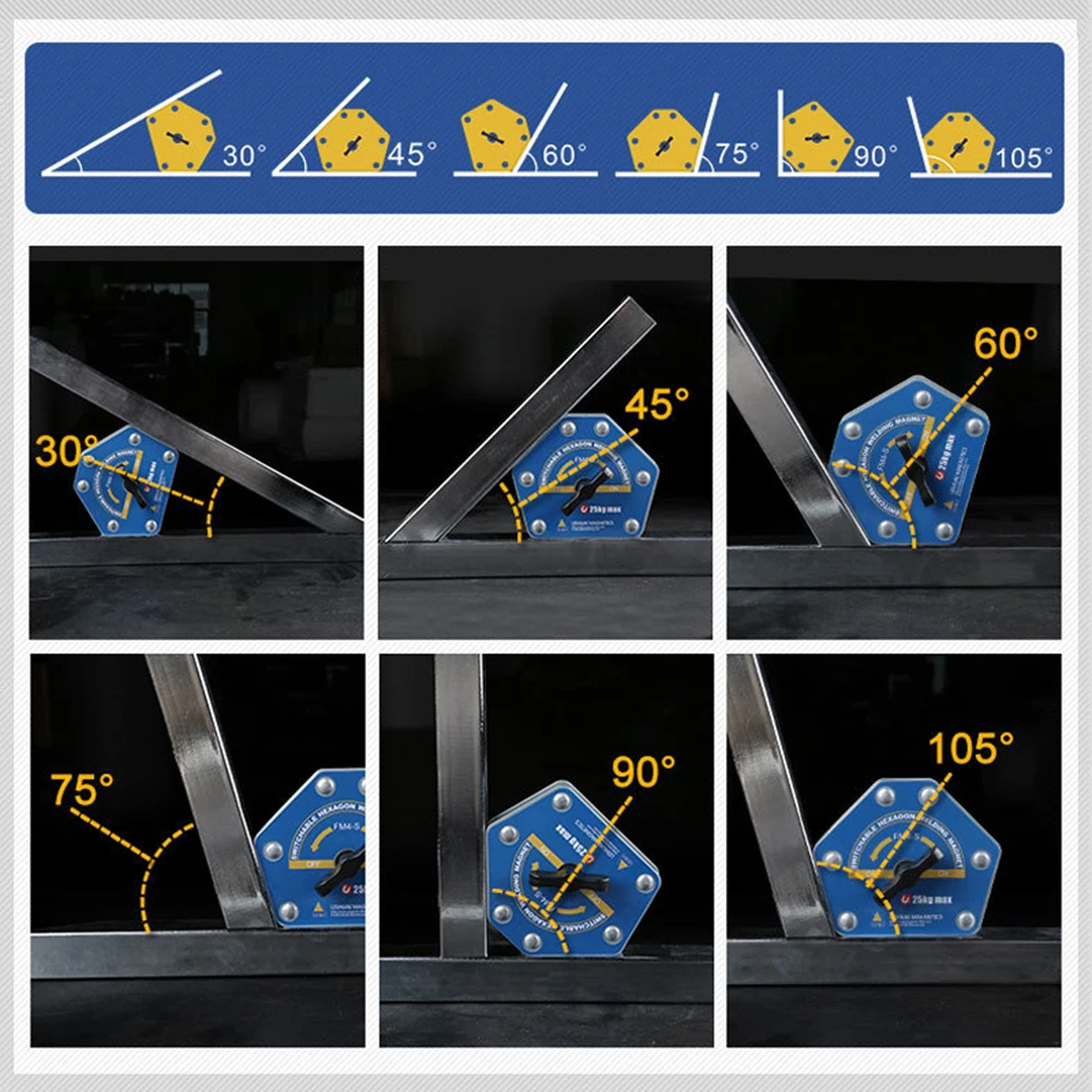 Многоугловой магнитный держатель сварочного магнита/переключаемая