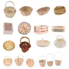 Мини-корзина для хранения продуктов, плетеная вручную, из ротанга, 112