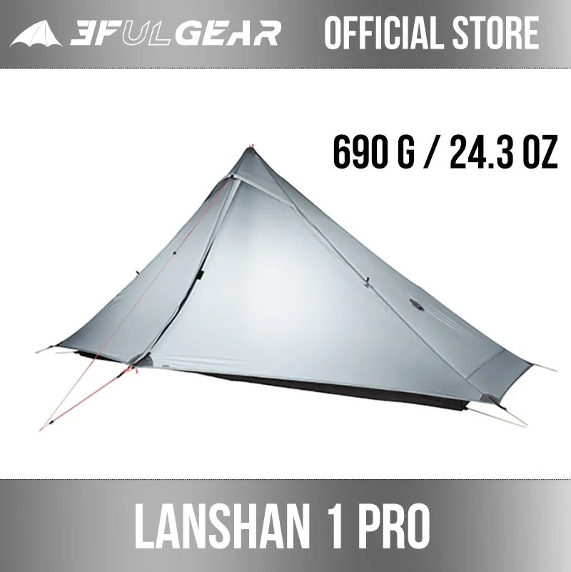 

3F UL GEAR 2021 новейшая палатка Lanshan 1 pro для улицы на 1 человек Ультралегкая палатка для кемпинга на 3 сезона профессиональная 20D беспилотная