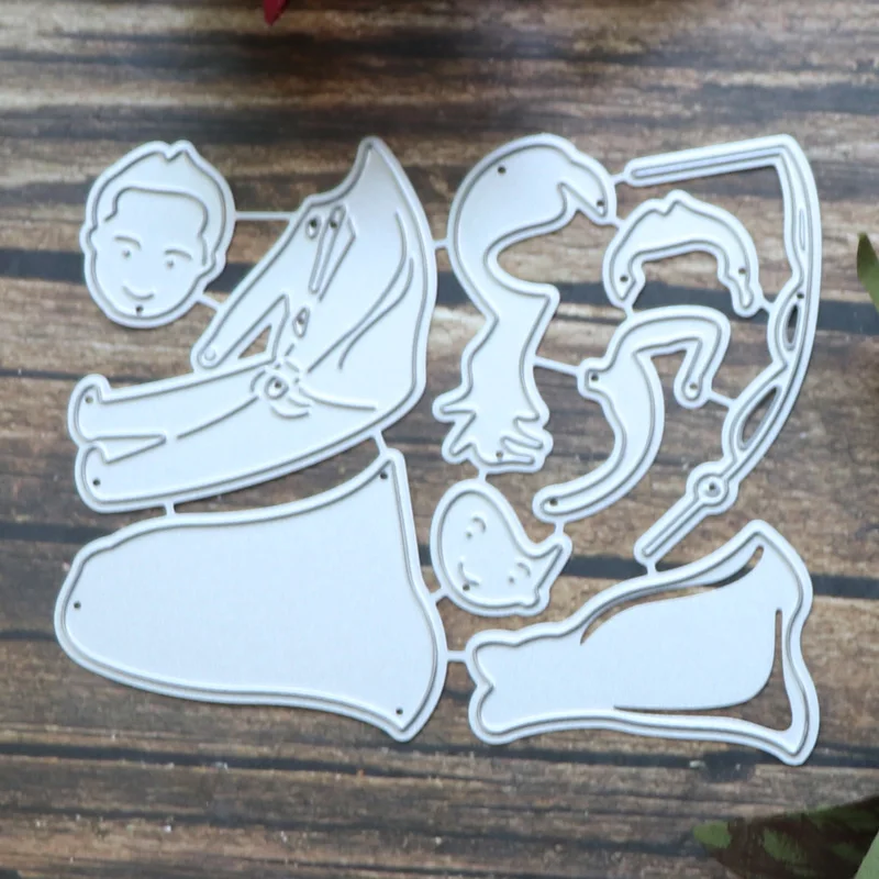 

Couple Bride and Groom Set Craft Metal Cutting Dies Scrapbook Stamp Embossing Paper Card Stamping Stencil DIY